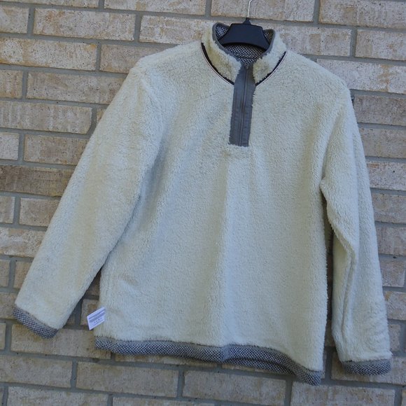 SIZE L. ORVIS Fleece Lined Quarter Zip Pullover. - Picture 4 of 16